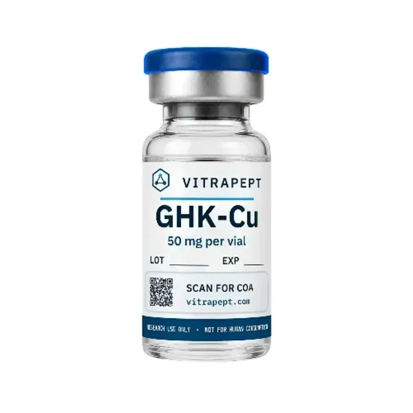 GHK-Cu research peptide vial – Vitrapept