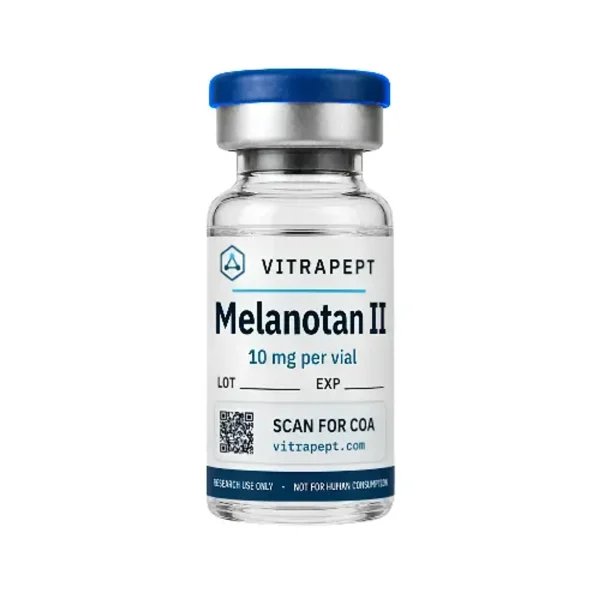 Melanotan II research peptide vial – Vitrapept